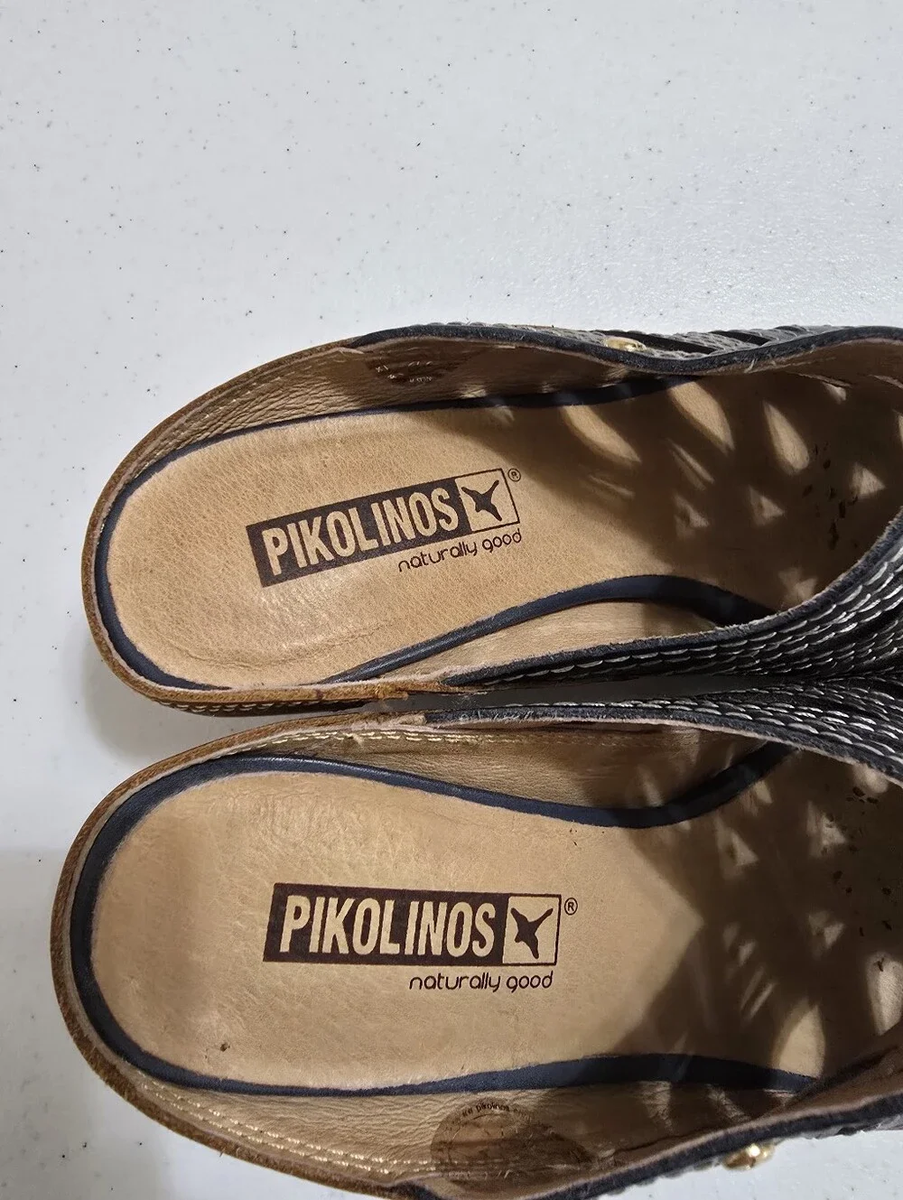 Pikolinos Capri Wedge Slip On Leather Sandals Women’s EU 37 US 6.5-7